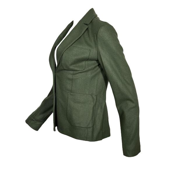 NEW ANTONELLI FIRENZE women melton fitted jacket in pine - Picture 2 of 3